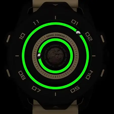 Magnetic Matrix Design Luminous Universe Style Quartz Gorman Watch Black Hole Silicone Strap Ultrathin Creative Design Classic