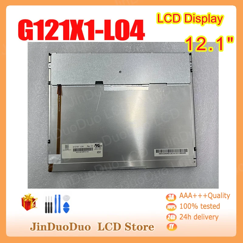 

12.1"Original For Laptop G121X1-L04 LCD Display Digitizer For Laptop G121X1-L04 Display Replacement 1024x768 LED LVDS Screen