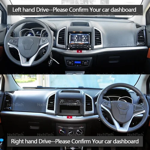 Imagen 2 del producto Para JAC Refine S3 T50 Sei 3 JS3 pre-facelift 2013-2016 tablero de cubierta alfombrilla antideslizante almohadilla protectora alfombra parasol de coche