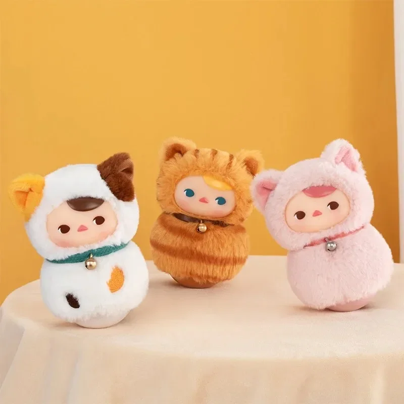 POP MART PUCKY Roly-Poly Kitty Series-Vinyl Plush Blind Box Mystery Box Guess Bag Toys Doll Cute Anime Figure Desktop Ornaments