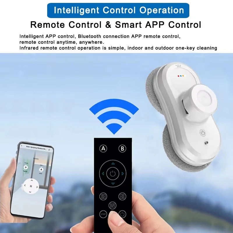 W-R1 Robot vacuum cleaner window cleaning robot window cleaner electric glass limpiacristales remote control & APP for Home