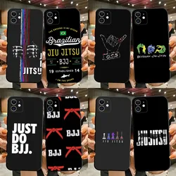 BJJ Brazilian Jiu Jitsu OSS Phone Case For iPhone 15,14,13,12,11,Plus,Pro Max,XS,X,XR,SE,Mini,8,7 Soft Silicone Black Cover