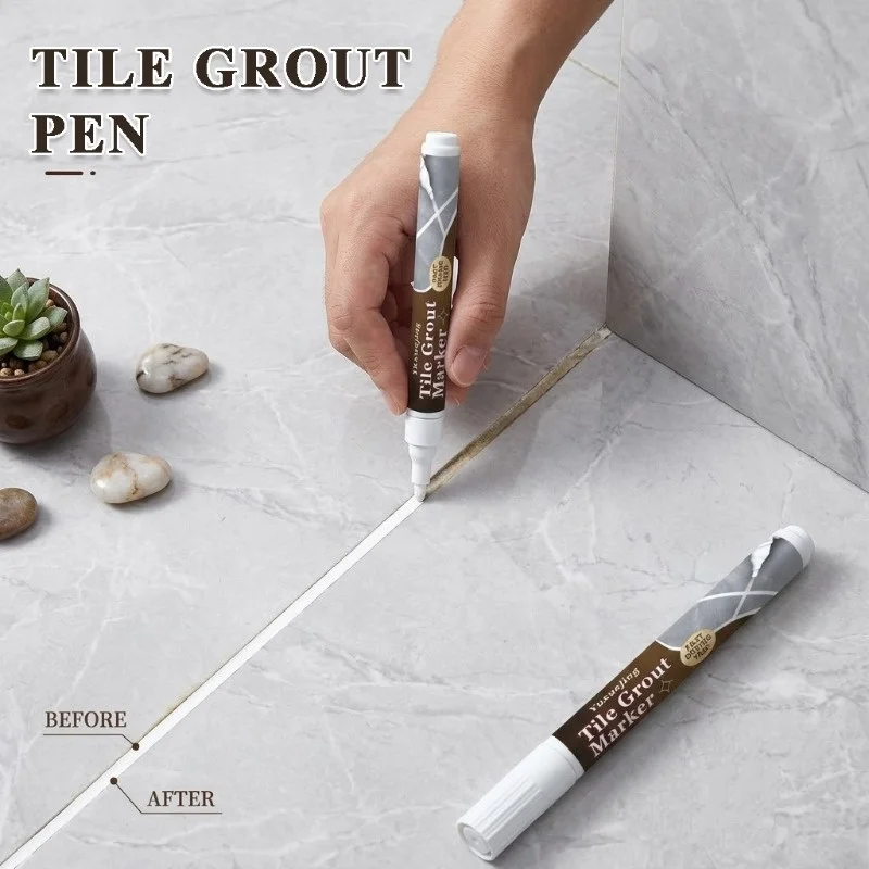 1 Piece White Caulking Pen - Suitable for Bathroom and Kitchen Renovations, Can Hide Gap Marks, Enhance the Overall Appearance, and Make the Transitions More Neat