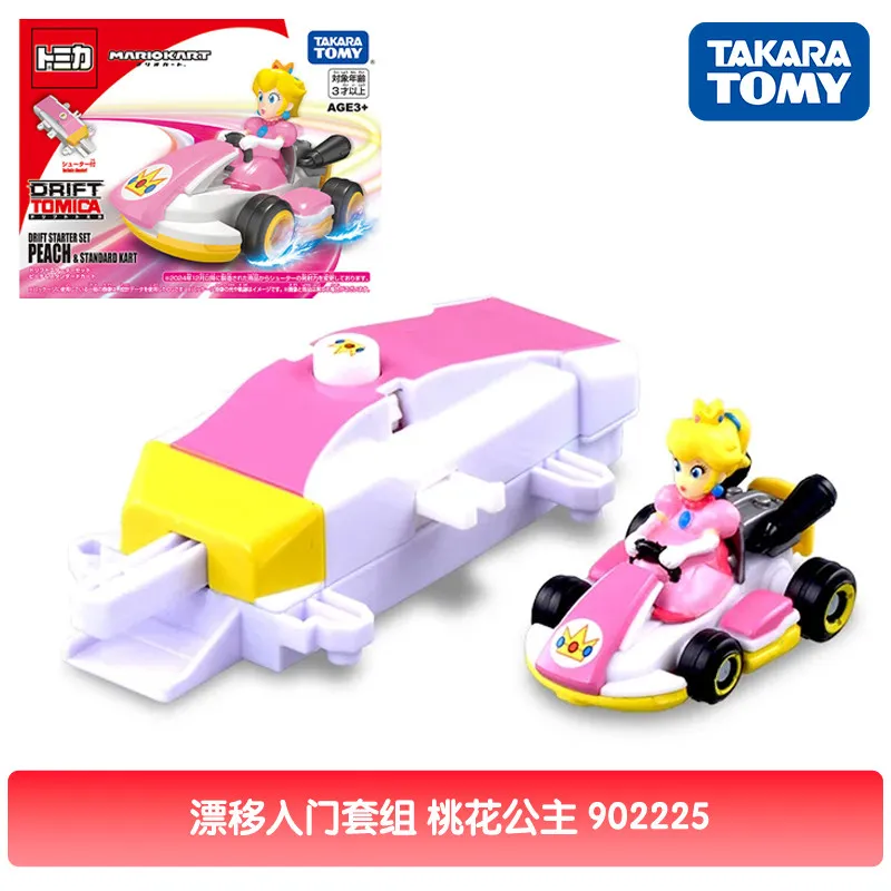 在庫あり-オリジナル-タカラトミー-マリオカート-ドリフト-エントリーセット-ピーチ-902225-トード-902218-イジェクトレーシングカー-ダイキャストコレクタブルトイ-k向け
