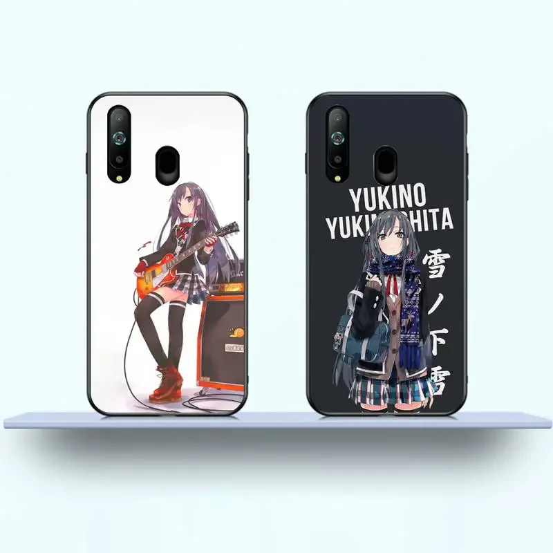 Yukinoshita Yukino Oregairu Phone Case For Samsung Galaxy A91 80 73 72 71 70 53 52 51 42 41 E S Ultra Plus lite Black Soft Cover