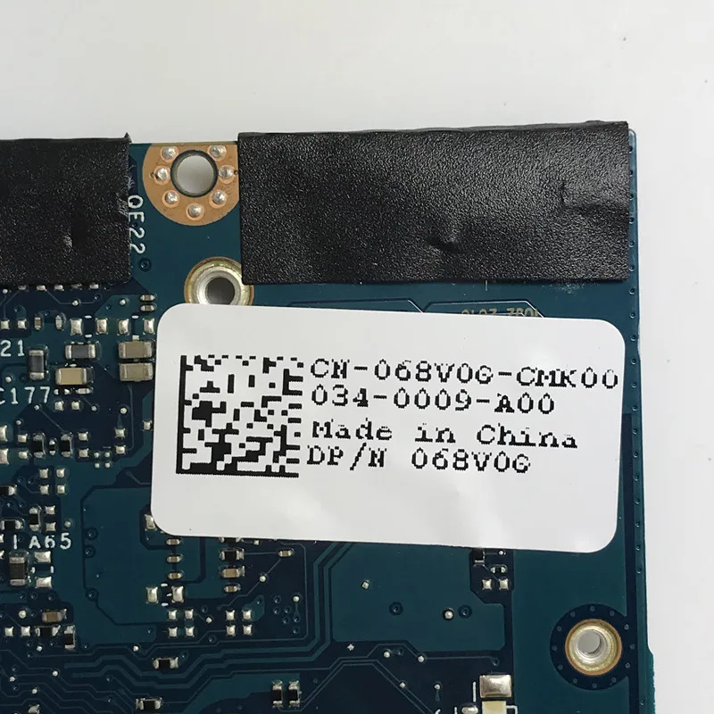 CN-068V0G 068V0G 68V0G EDP35 LA-H931P Dành Cho Dành Cho Laptop DELL 7390 Bo Mạch Chủ Với SRGP2 I7-10710U CPU 100% Full Thử Nghiệm Hoạt Động Tốt