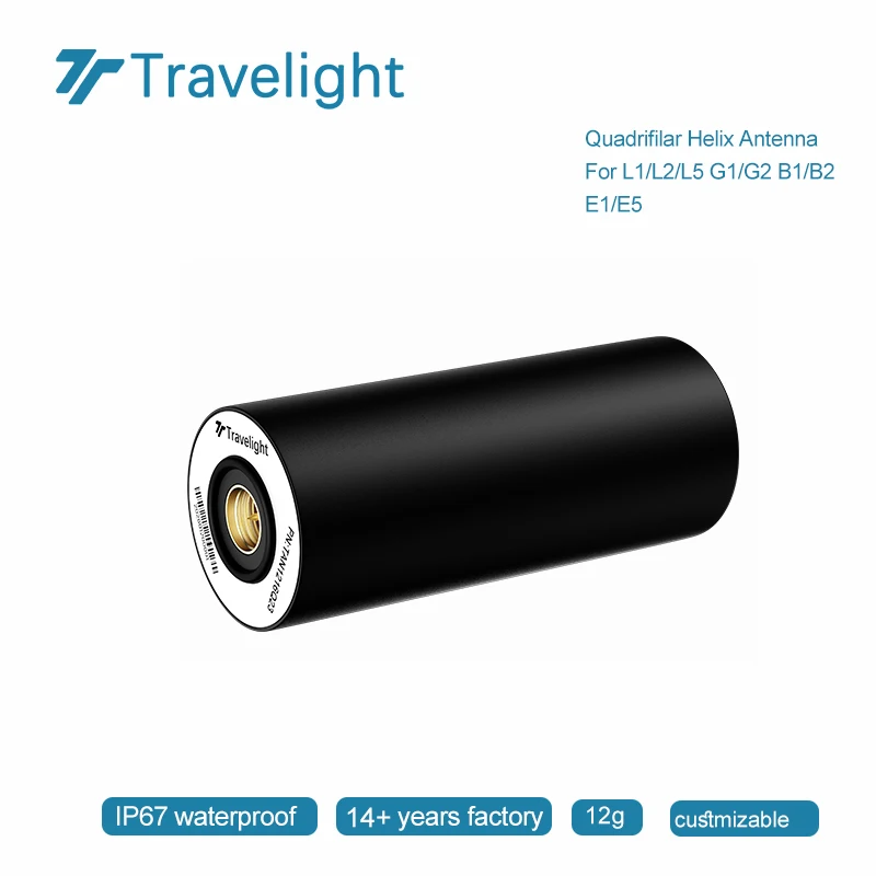 Travelight Full Band L1 L2 L5 Helix Antenna Gnss Gps High Precision Positioning SMA Connector Helical Gps Antenna for UM960 F9p