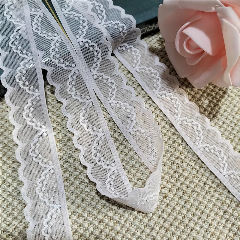 LS1176-1 Pink 2.2CM Smooth Lace Small Lace Clothing Splicing Sewing Accessories