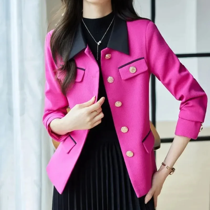 Slim Fit Solid Color Female Coat Korean Style Vintage New Products Youthful Lined Women's Jackets High Quality Harajuku Elegant