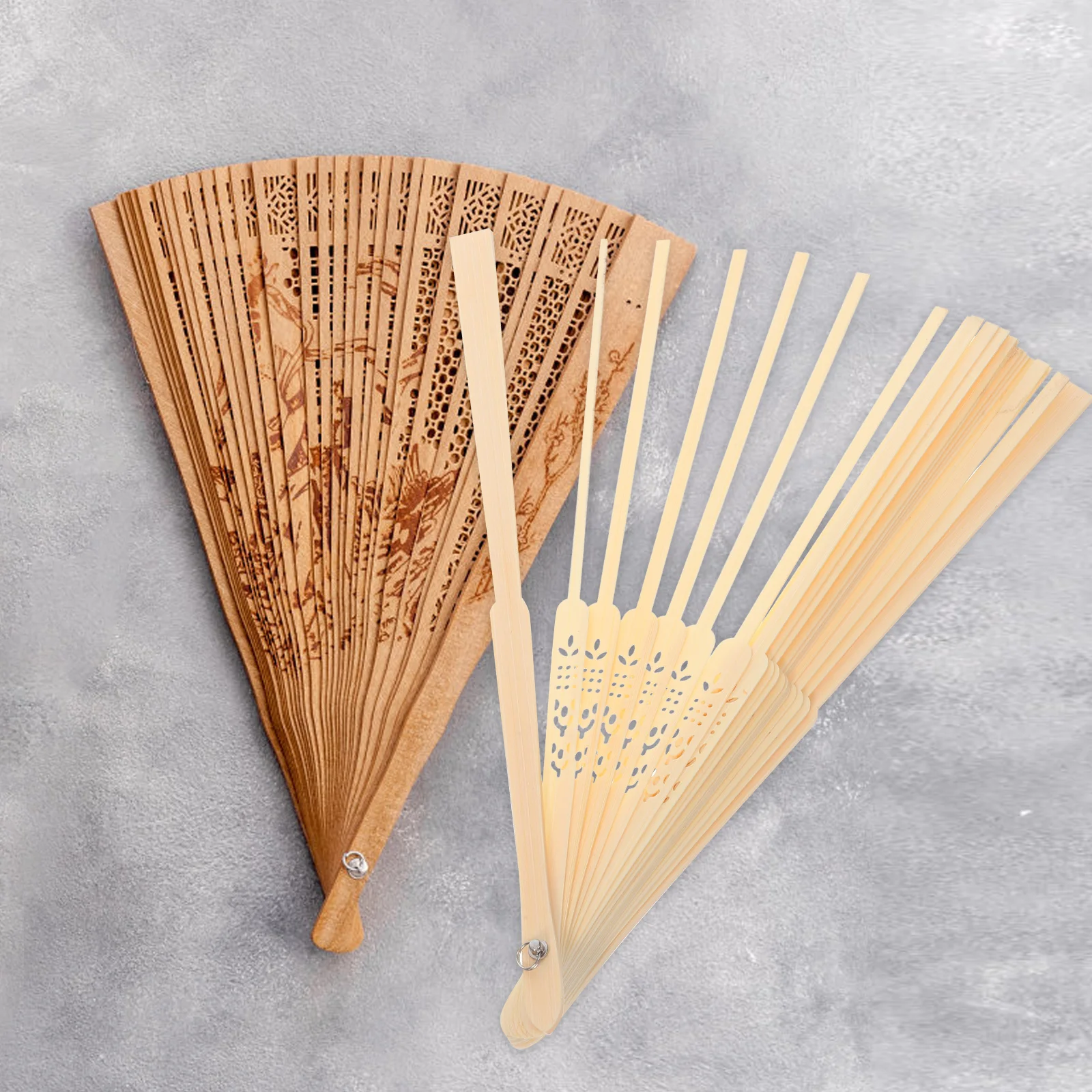 

Lightweight Folding Fan Frame Blank Diy Fan Making Material Durable Japanese Style Bamboo Craft Kit Handmade Display Stand