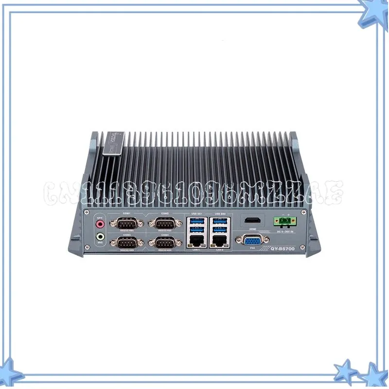 Multi-serial Port Expandable, Fanless Cooling Miniature Mini Industrial Computer - Bare Metal