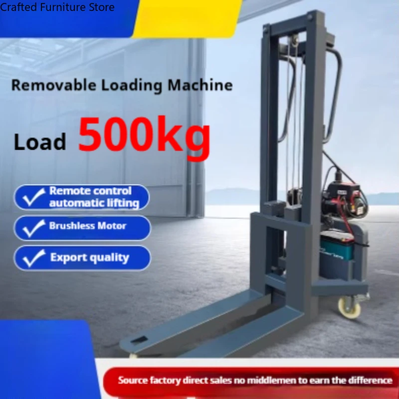 Small Electric Forklift Truck Loading Unloading Handling Forklift Truck Device Commercial Furniture Carrello Elevatore ZY60CC