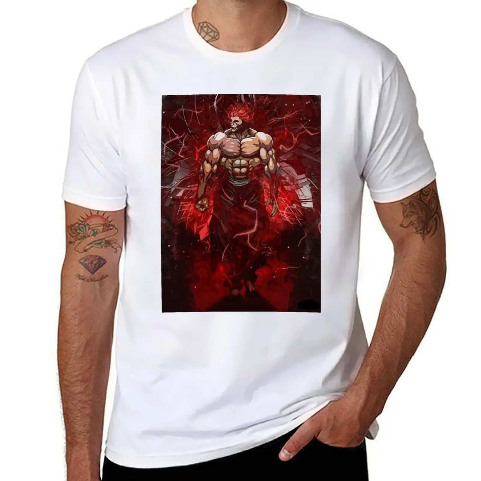 

Baki - Hanma Yujiro badass fanart T-Shirt man t shirts graphic t shirt man plain T-Shirt