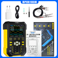 FNIRSI DPOX180H Portable Fluorescent Screen Digital Oscilloscope 180 MHz 50,000wfms/S 2-In-1 Signal Generator 20 MHz ZOOM