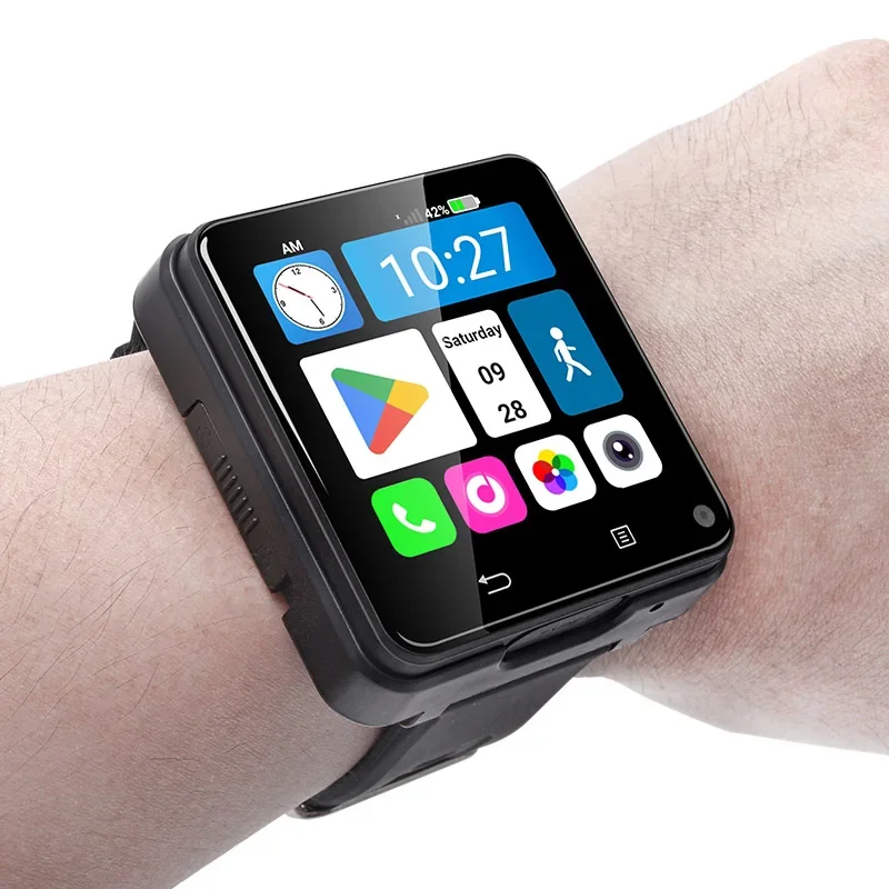 UNIWA DM180 4G Smart Watch Android 11,2.64 inch ,3GB RAM +32GB ROM 1200mAh battery Double cameras GPS Men Women Smartwatch Phone