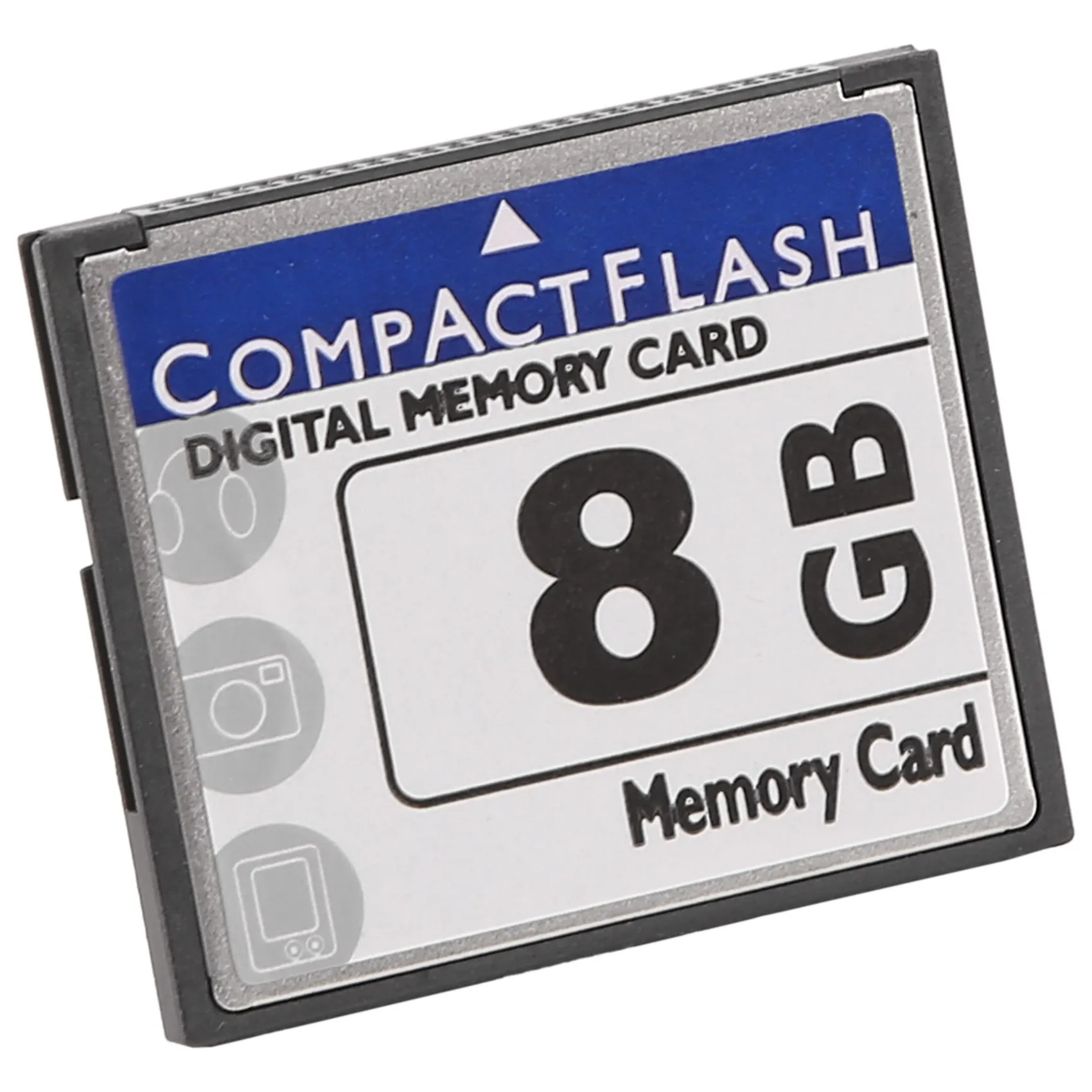 Profissional Compact Flash Memory Card, 8GB, branco e azul