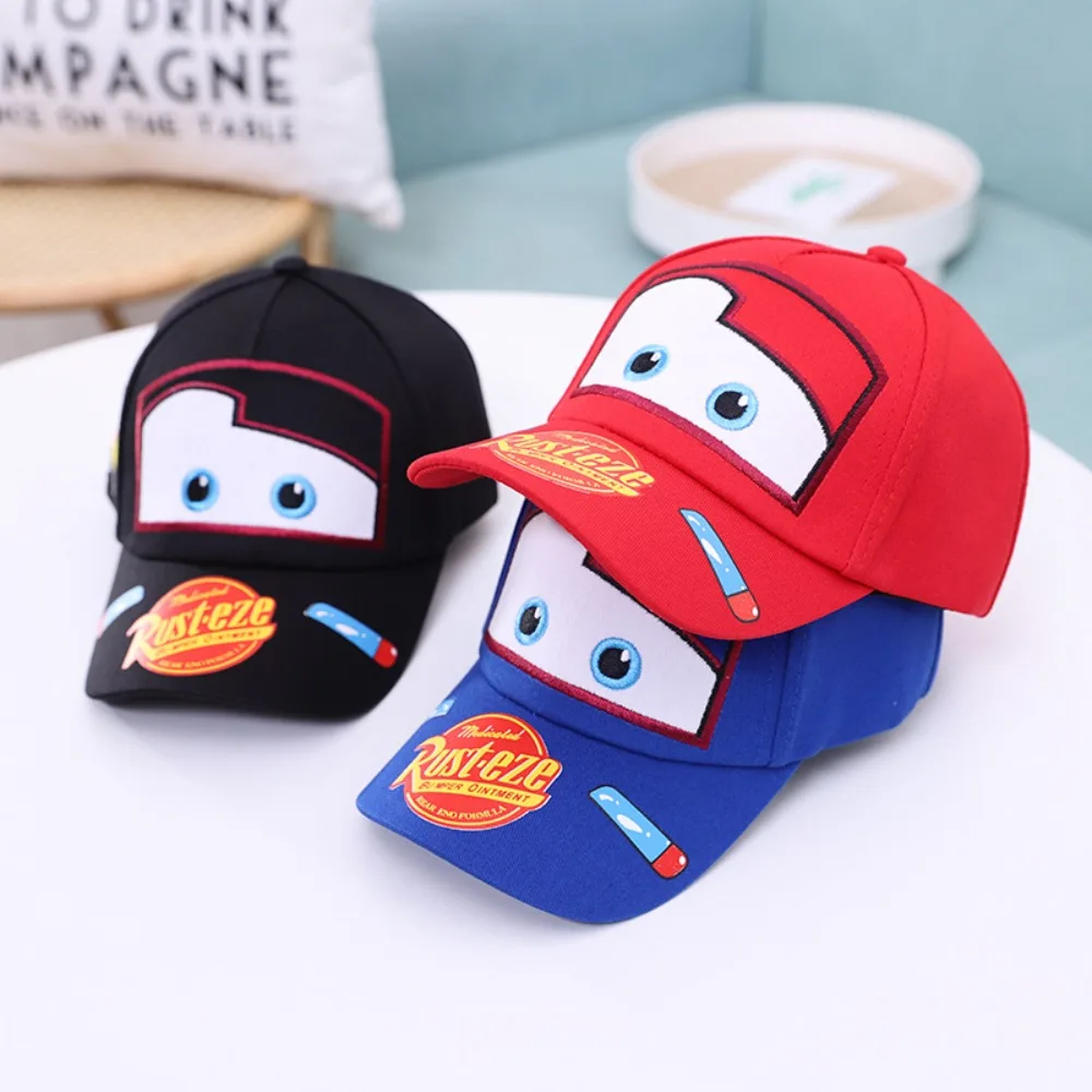 

Disney Cars Lightning McQueen Kids Adjustable Baseball Cap Cartoon Anime Duckbill Hat Spring Autumn Cute Sun Cap Boys Hats Gifts
