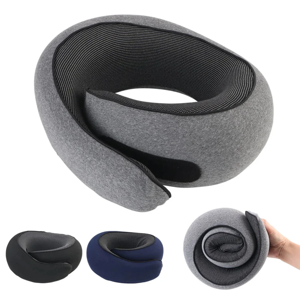 

Portable U-shaped Pillow Memory Foam Snail Pillow Soft Noon Break Sleep Pillows Travel Neck Support Travel Neck Pillow