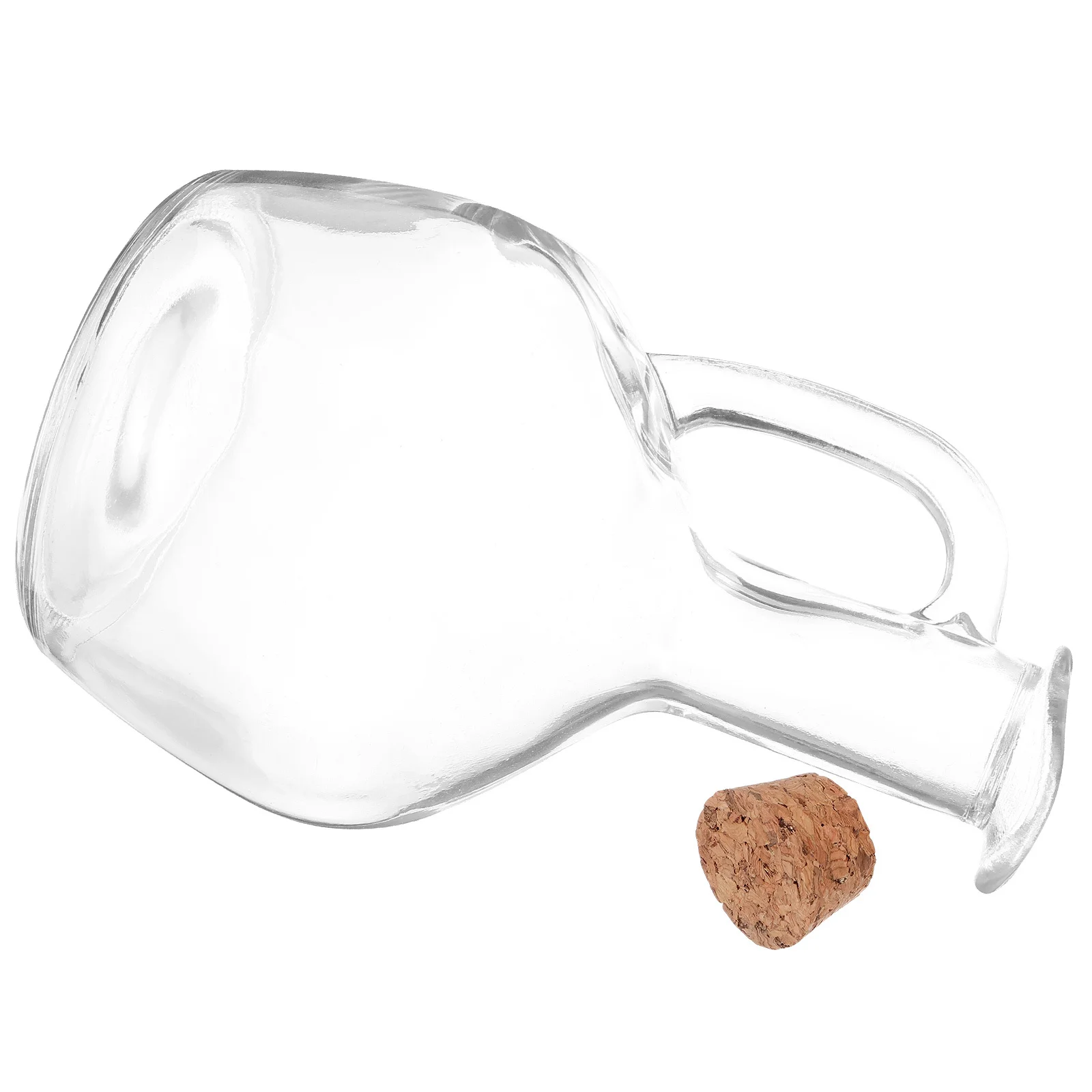 

Premium Glass Seasoning Bottle with Spout and Handle Leak-Proof Condiment Dispenser for Oil Vinegar Soy Organizer