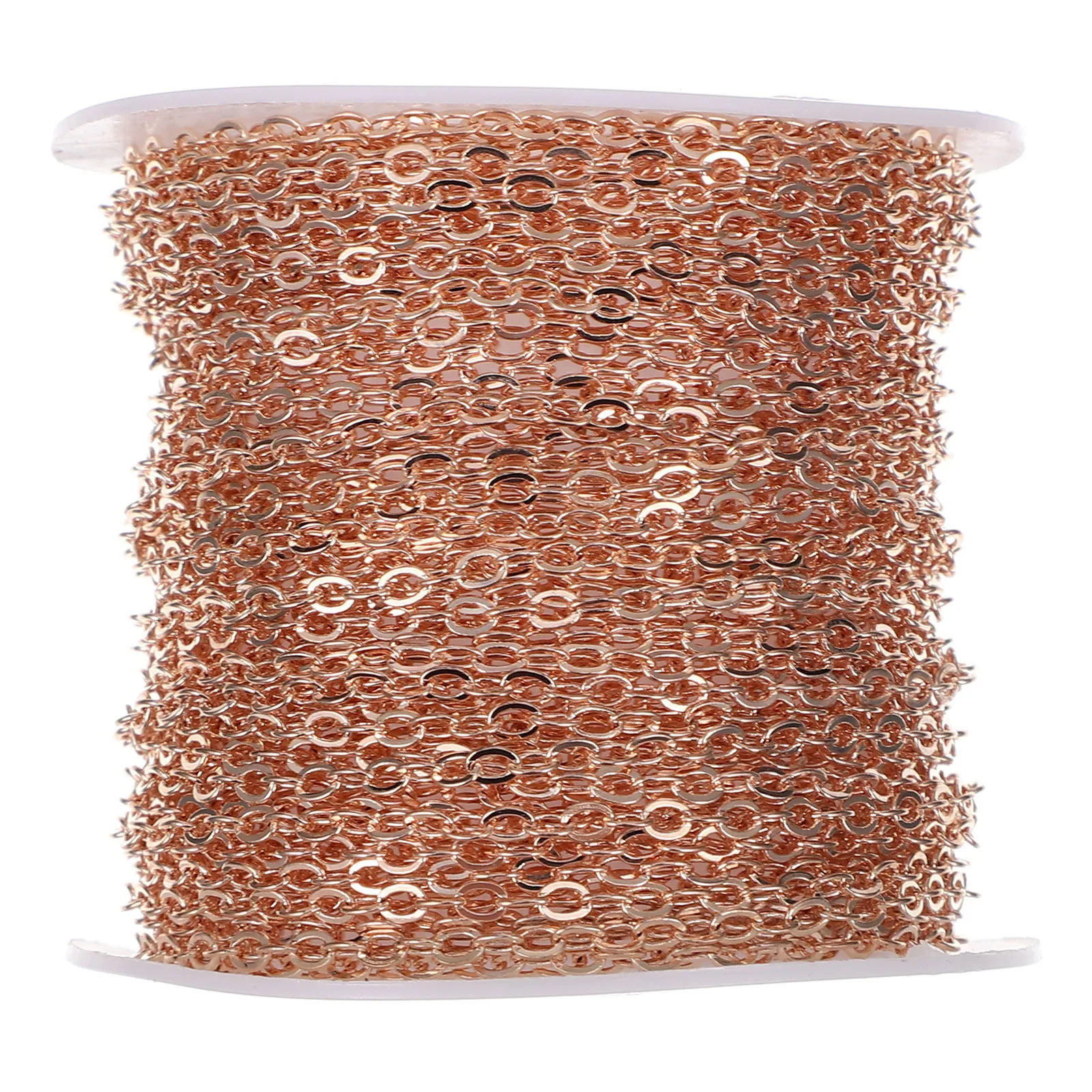 

1 рулон медной ювелирной цепи «сделай сам», твердое прочное ожерелье, свитер, поставка ювелирных изделий, безопасная полированная гладкая текстура, устойчивая к выцветанию