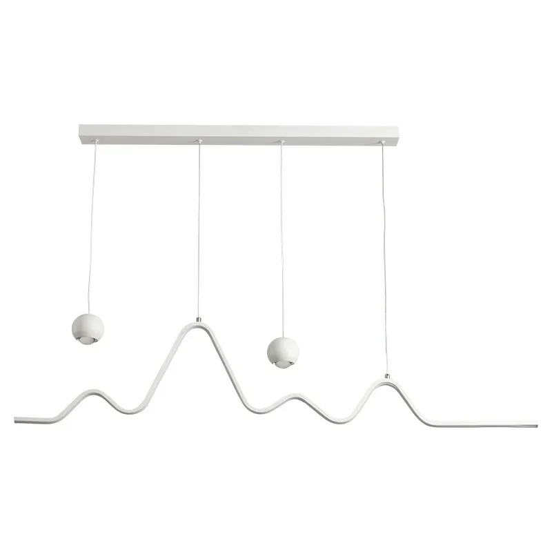 Moderne Eenvoudige Creatieve Restaurant Led Kroonluchters Minimalistische Eetkamer Hanglampen Woonkamer Designer Bar Tafellampen