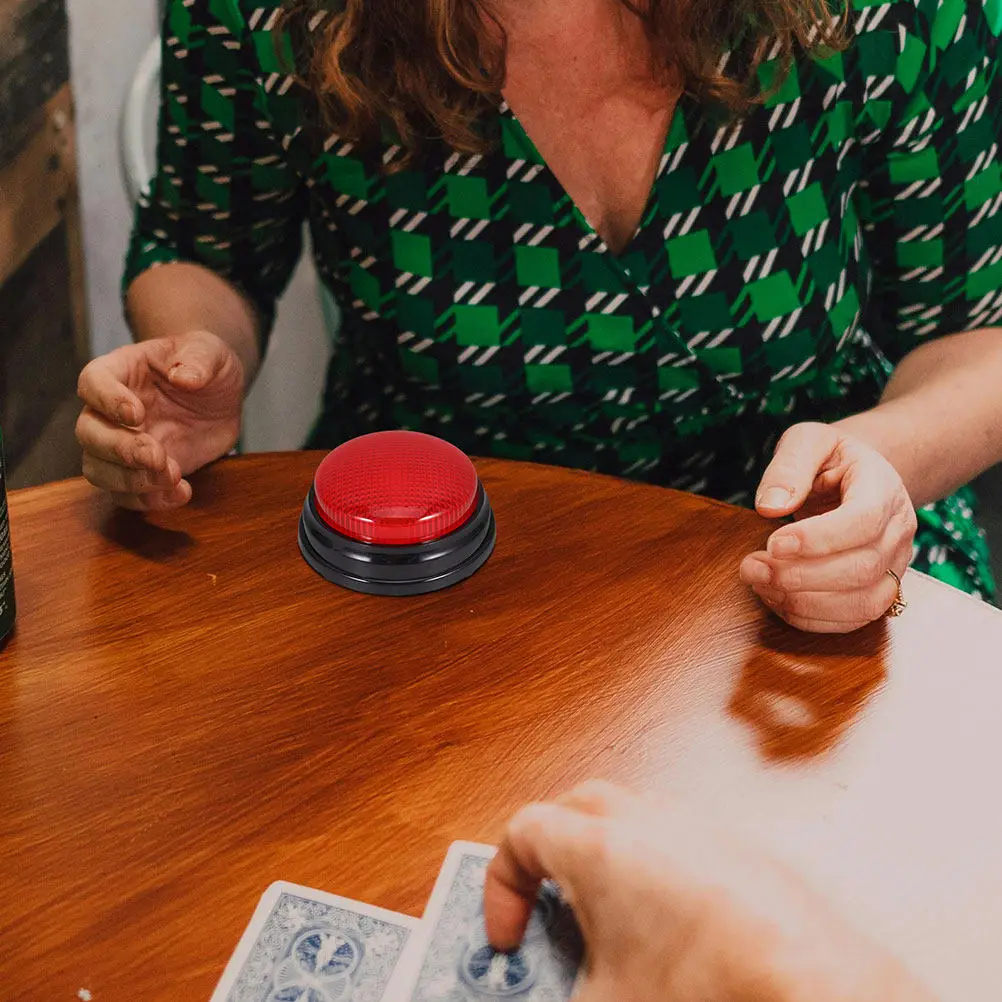 

Набор из 2 кнопок со звуком и светом: кнопки для победы или сигнализации, звуковые кнопки-буззеры для вечеринок, игр, викторин, занятий в классе, ответов на вопросы