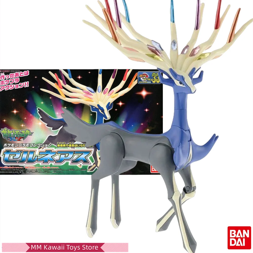 Bandai Originele Pokemon Evolutionary system 33 Xerneas Assembly model Anime Action Figure Speelgoed Geschenken Voor Kinderen