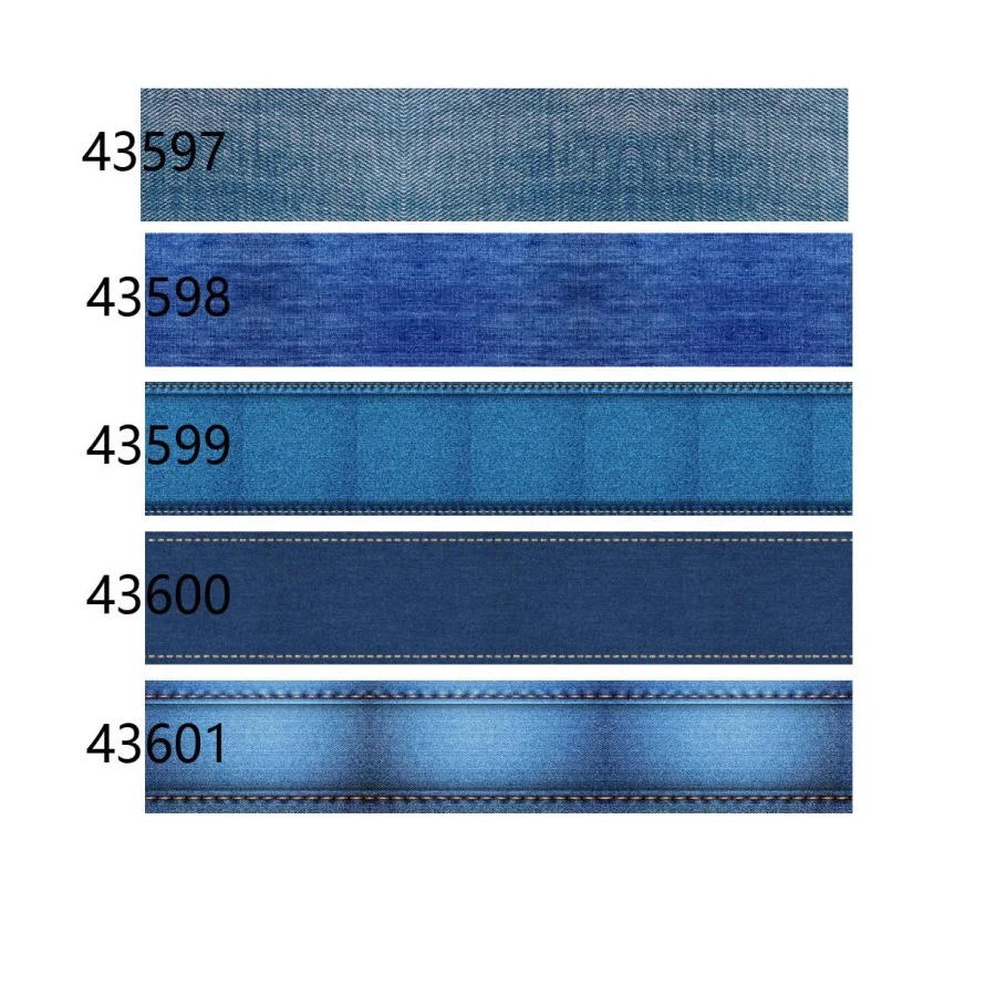 

50yards Denim Grosgrain Ribbon Printed Cartoon for DIY Hairbows Crafts Materials Accessories