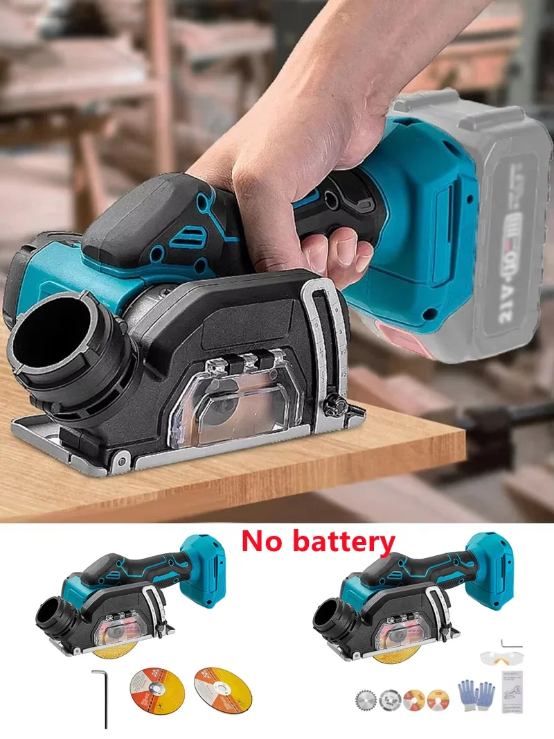 Electric Mini Angle Grinder Cordless 3 Inch Electirc Cut Off Tool Cutting Circular Saw Power Tool Fit Makita 21 V Battery