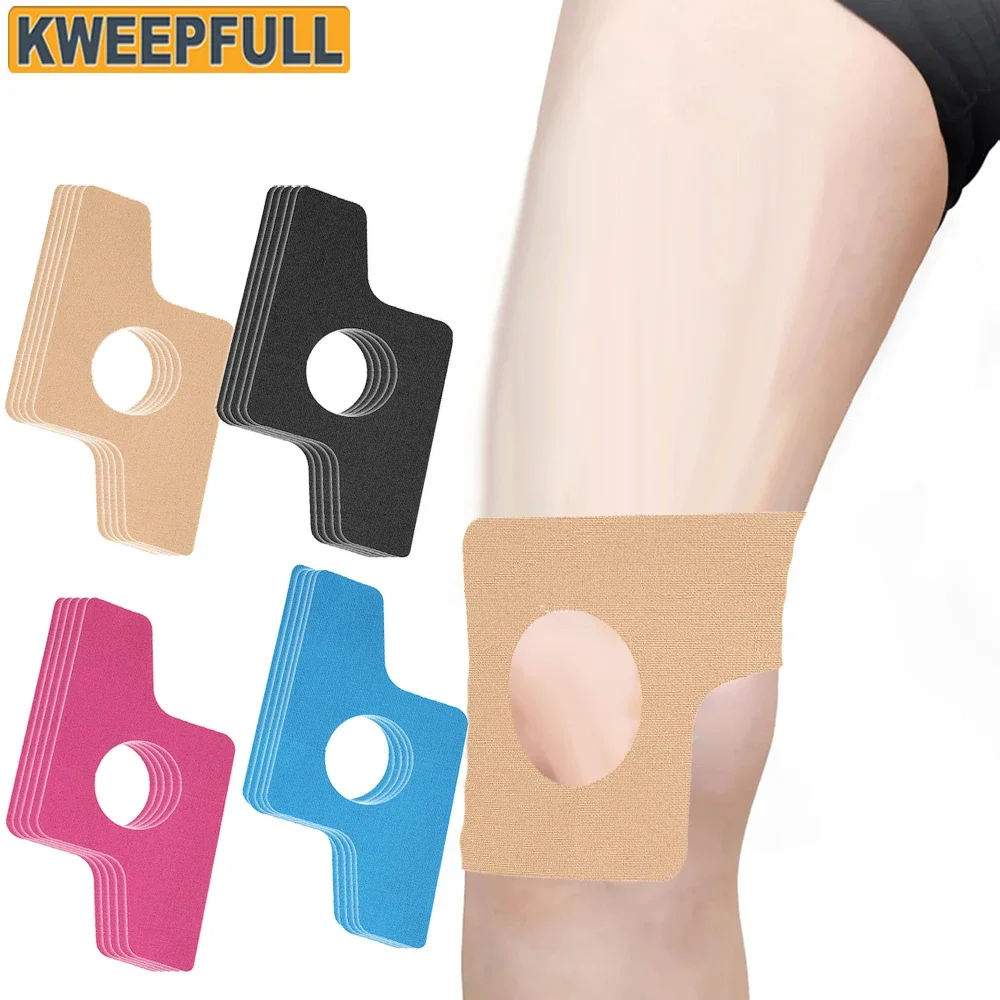 5 Stück vorgeschnittenes Knie-Kinesiologie-Tape – Schmerzlinderung und Stabilitätsunterstützung beim Laufen und beim Sport |   Elastisches Sporttape zur Gelenkunterstützung