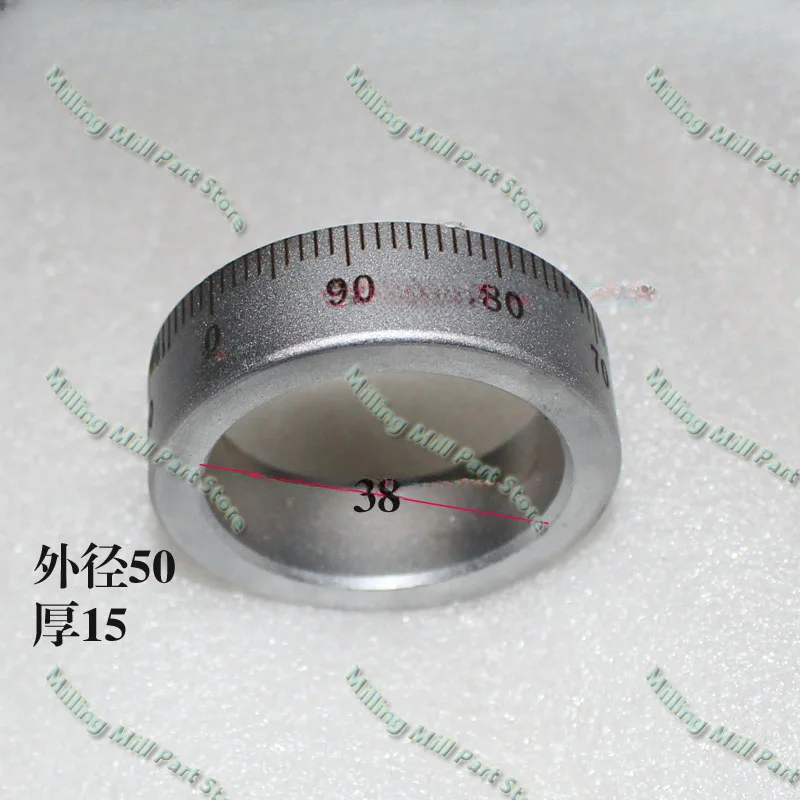 0-100 Dial Outer Diameter 50x Inner Hole 38x Thick 15mm Scale Ring 45# Steel Machine Tool Accessories Accurate Durable