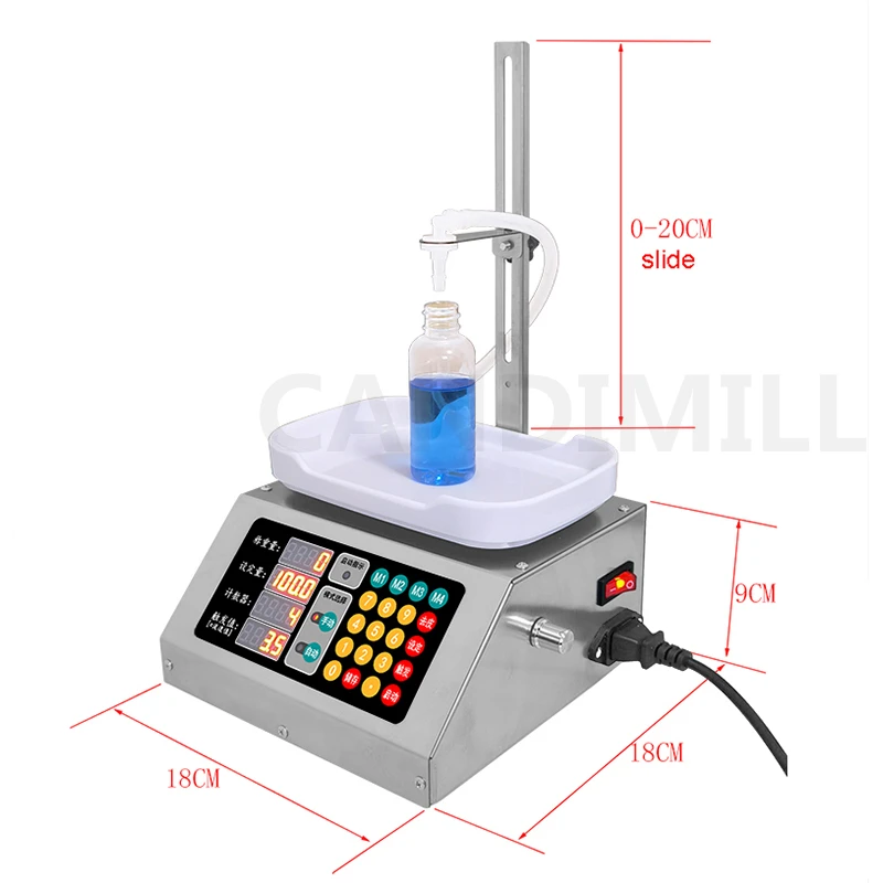 Small Liquid Filling Machine With Peristaltic Pump Perfume Liquid Weighting Filling Machine Accurate