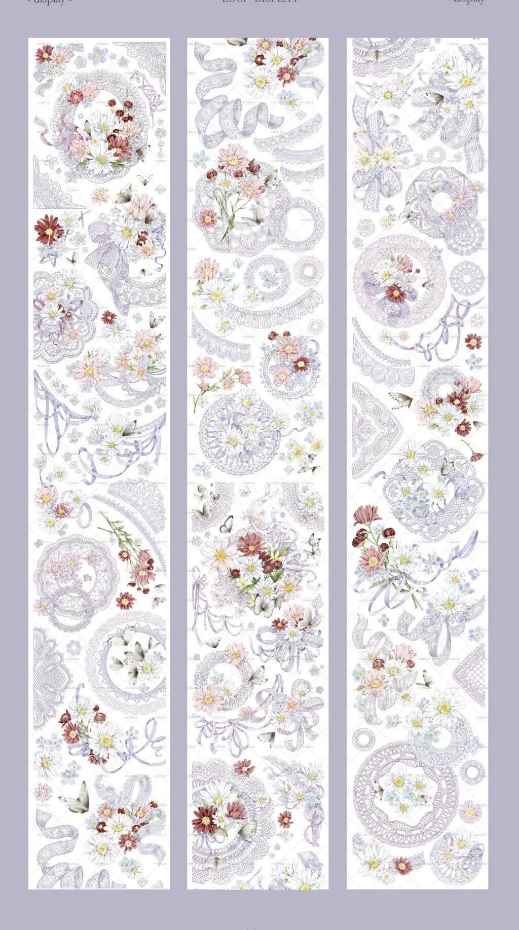 

5.19 New Lace Flower Shiny PET Washi Tape