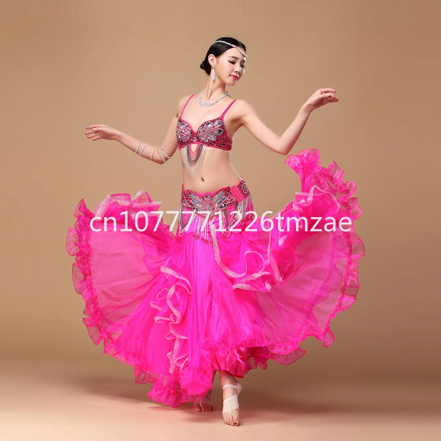 Set di prestazioni di danza del ventre costumi di prestazione nuovo tipo vestito Costume gonna anca