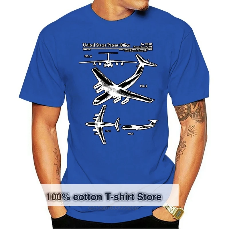 Lockheed C-141 Airplane Patent T-Shirt - Patent Shirt Old Patent Aviation t-shirt Airplane t-shirt Pilot Gift Airplane