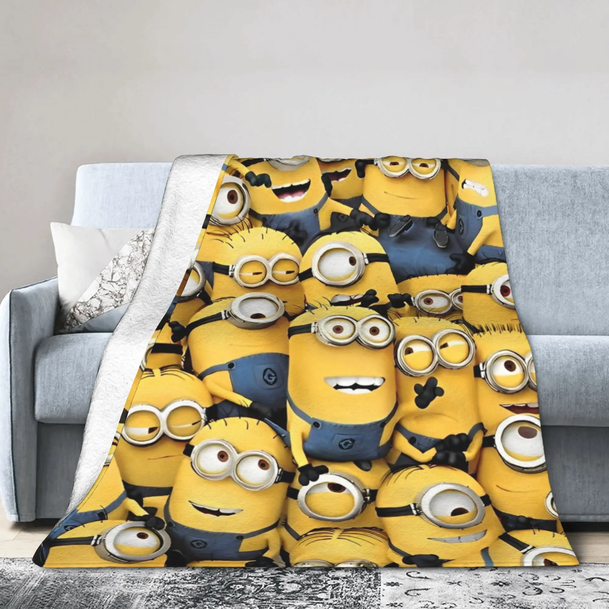 كيفن ديف البطانيات الكرتون الرسوم المتحركة الفانيلا رهيبة الدافئة رمي بطانية ل أريكة تتحول لسرير الخريف/الشتاء #4