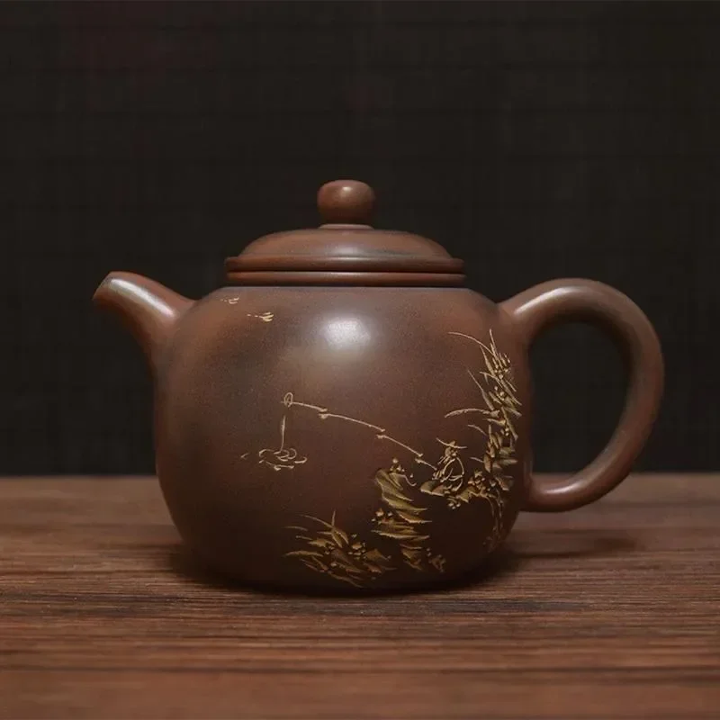 200-250CC Qin Zhou Ceramic Qinzhou Ni Xing Tao(Not Yixing Clay Teapot) paozun tea set for Puer oolong Chinese Kung Fu Cha