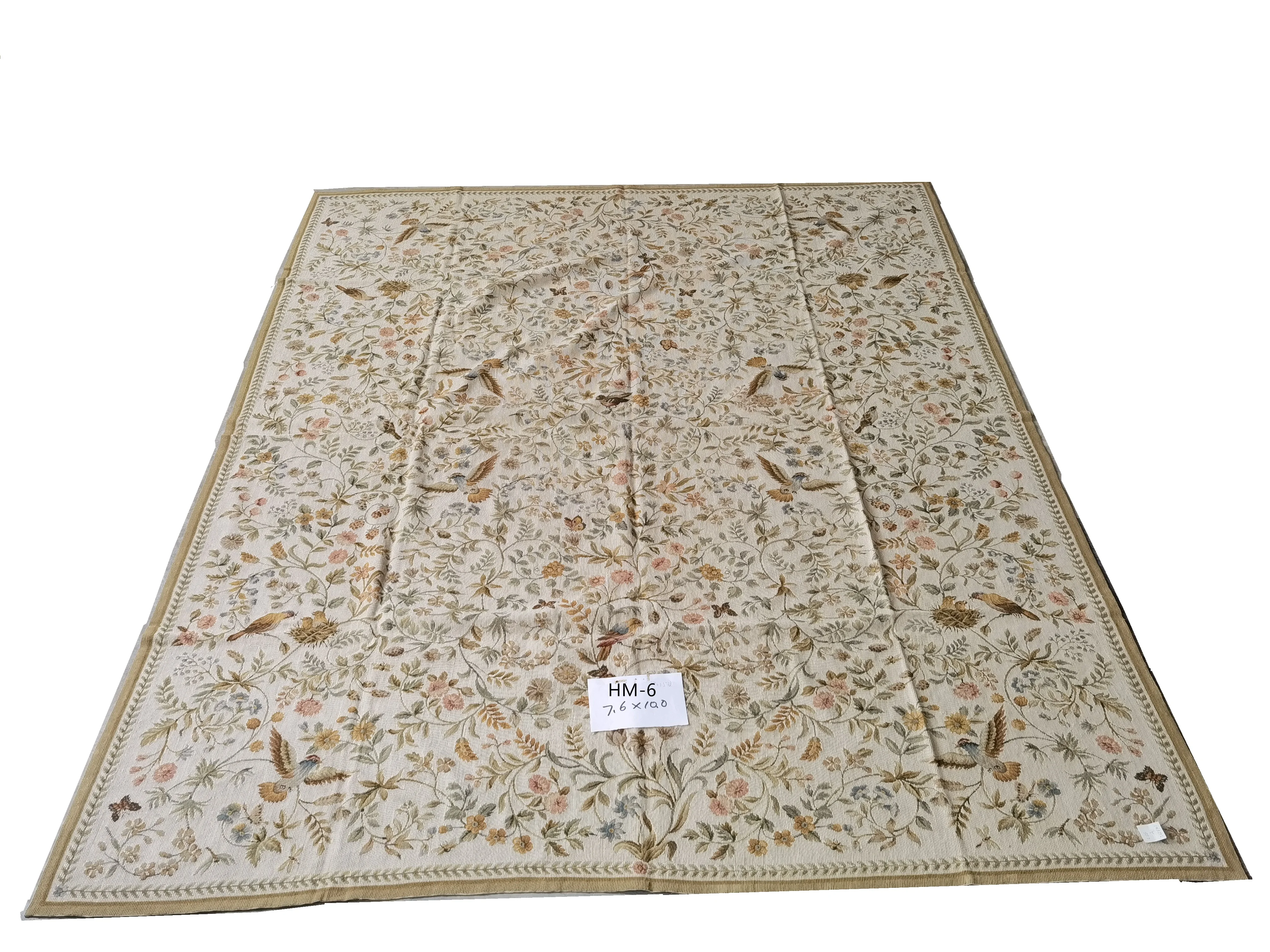 Free shipping 10K Needlepoint Woolen Rug,10K Rice Stitched field rugs 266x365cm