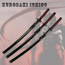 Katana Manga japonesa Kurosaki Ichigo, espada de Anime de madera, cortador, Zangetsu, ichigo, bankai, armas de Cosplay