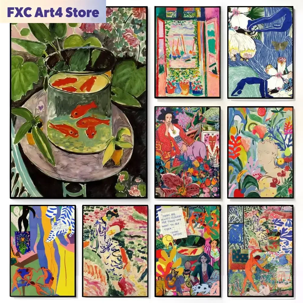 Frameless Fauvism Art H-Henri Matisse Painting Poster American Film Mural Home Childrens Room Wall Decor Print