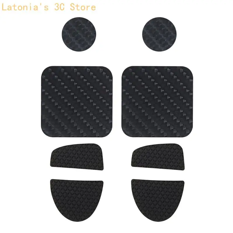 Full Coverage Skin Stickers In Carbon Fiber Texture For Enhances Grip Black X3UB