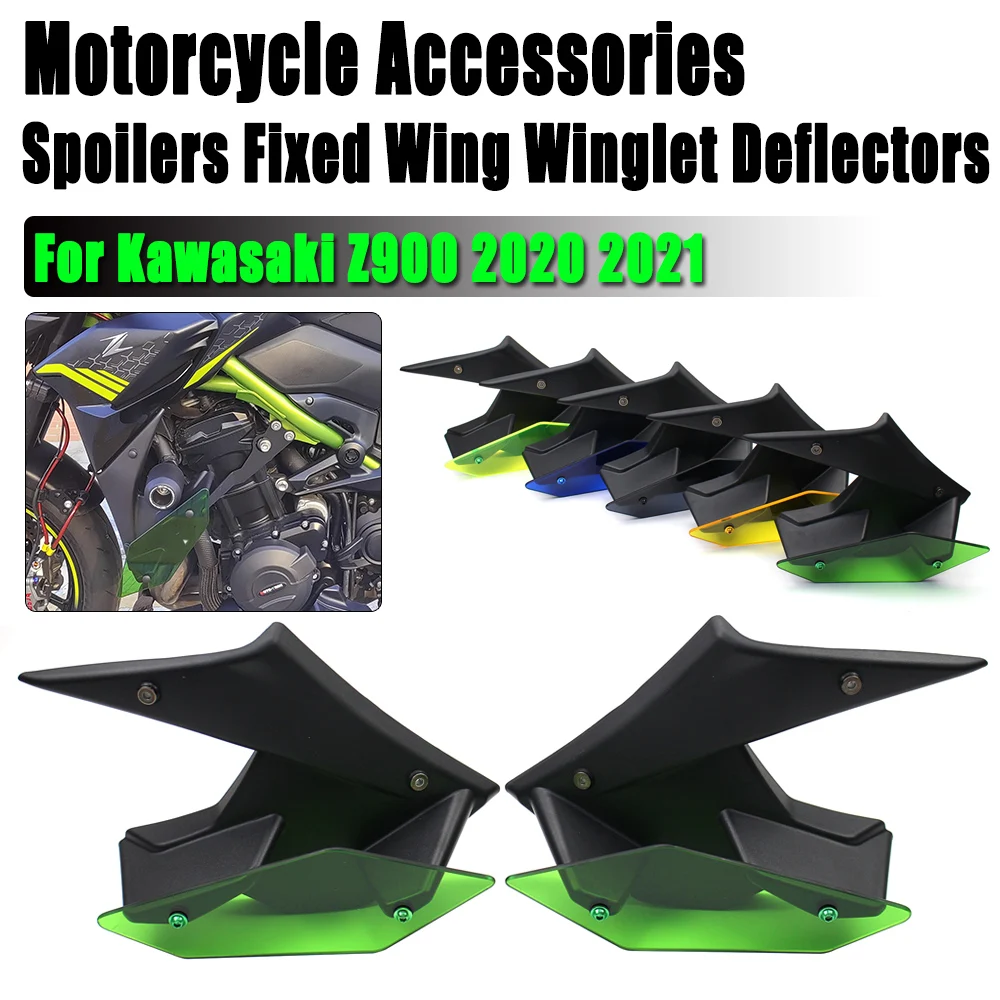 

Z900 Motorcycle Parts Side Downforce Naked Spoilers Fixed Wing Winglet Fairing Wing Deflectors For Kawasaki Z 900 2020 2021