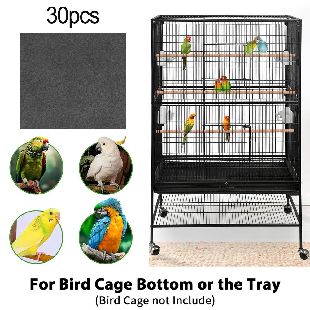 Felt Fabric Bird Cage Liners Natural Odorless Odorless Package Content Parrot Pcs Precut Pad Attractive Mesh Design