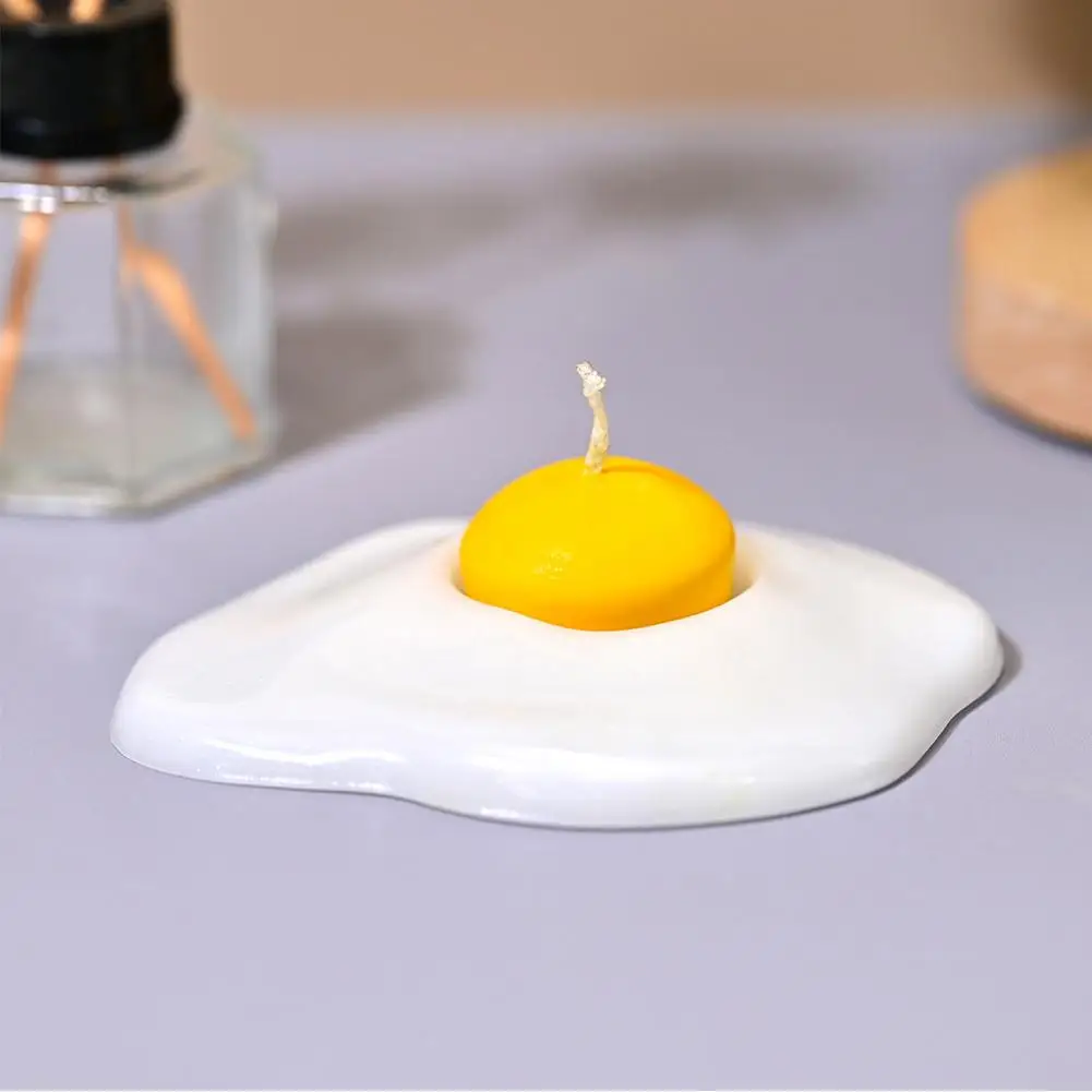 

Poached Egg Candle Holder Concrete Cement Gypsum Molds Art Craft Resin Mold Double Silicone Yolk Candle Eggs Ornament DIY M H1X7