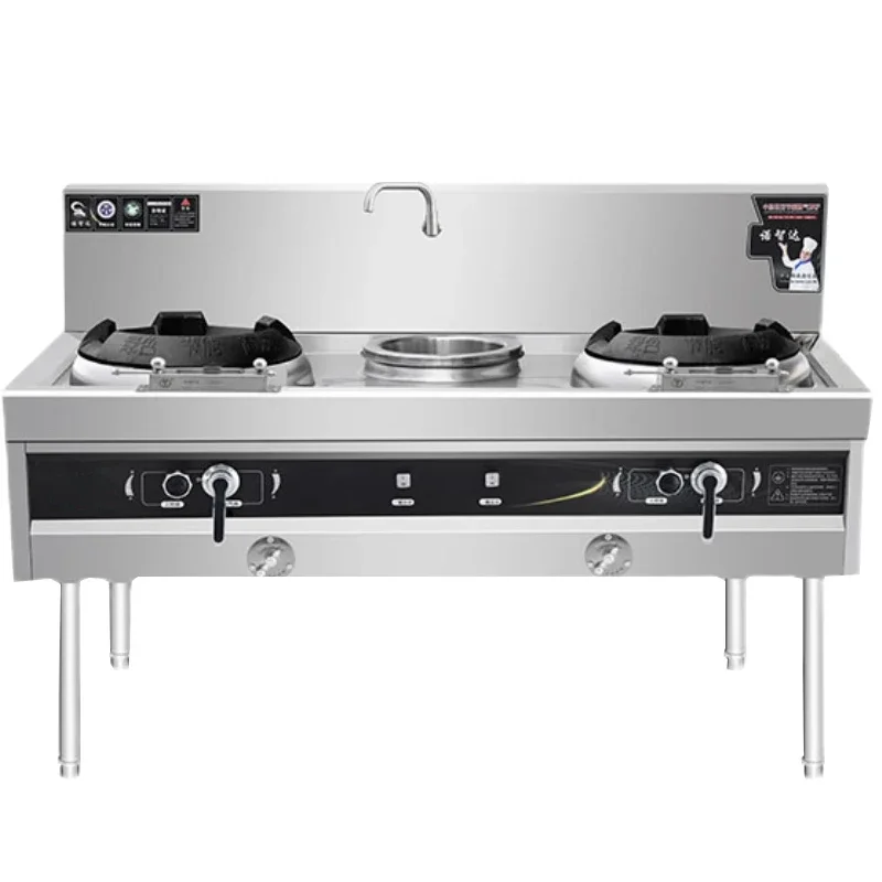 

Commercial stove for restaurant Stainless steel material Large firepower gas kitchen stove