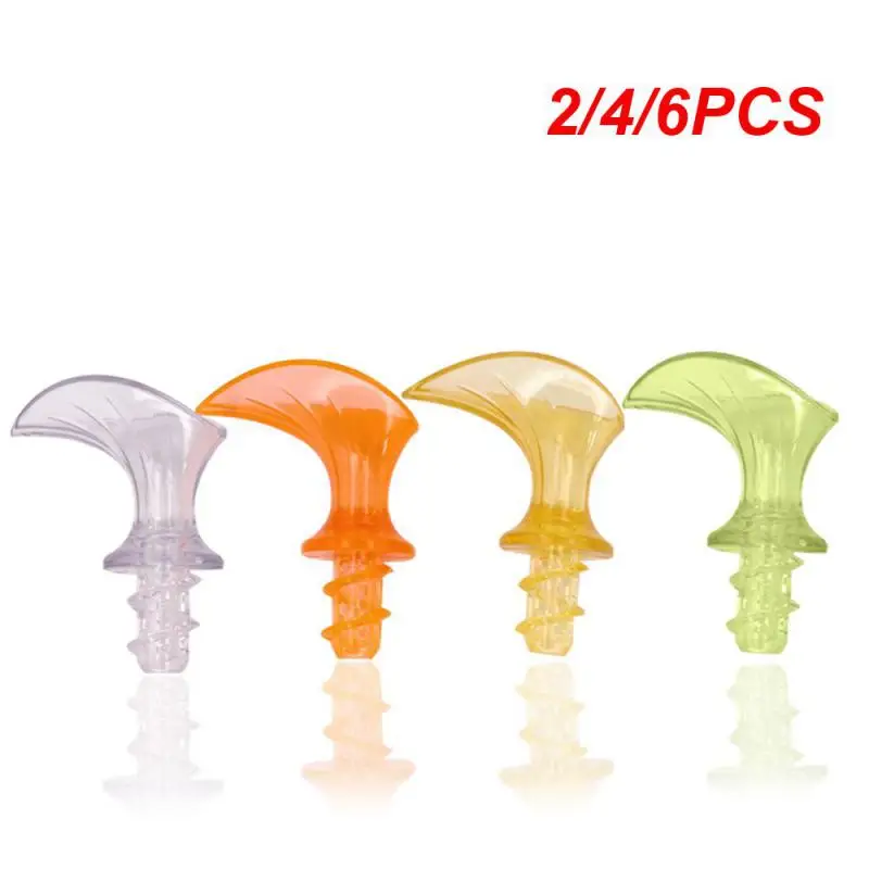 2/4/6PCS Fruit Drill Transparent Color Juice Plastics Lemon Orange Kichen Accessories Juicer Portable Household Small Fruit