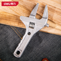 Deli 16-68mm Universal Repair Set Bathroom Hand Tools Large Opening Pipe Wrench Nut Key Adjustable Spanner Bathroom Repair Tools