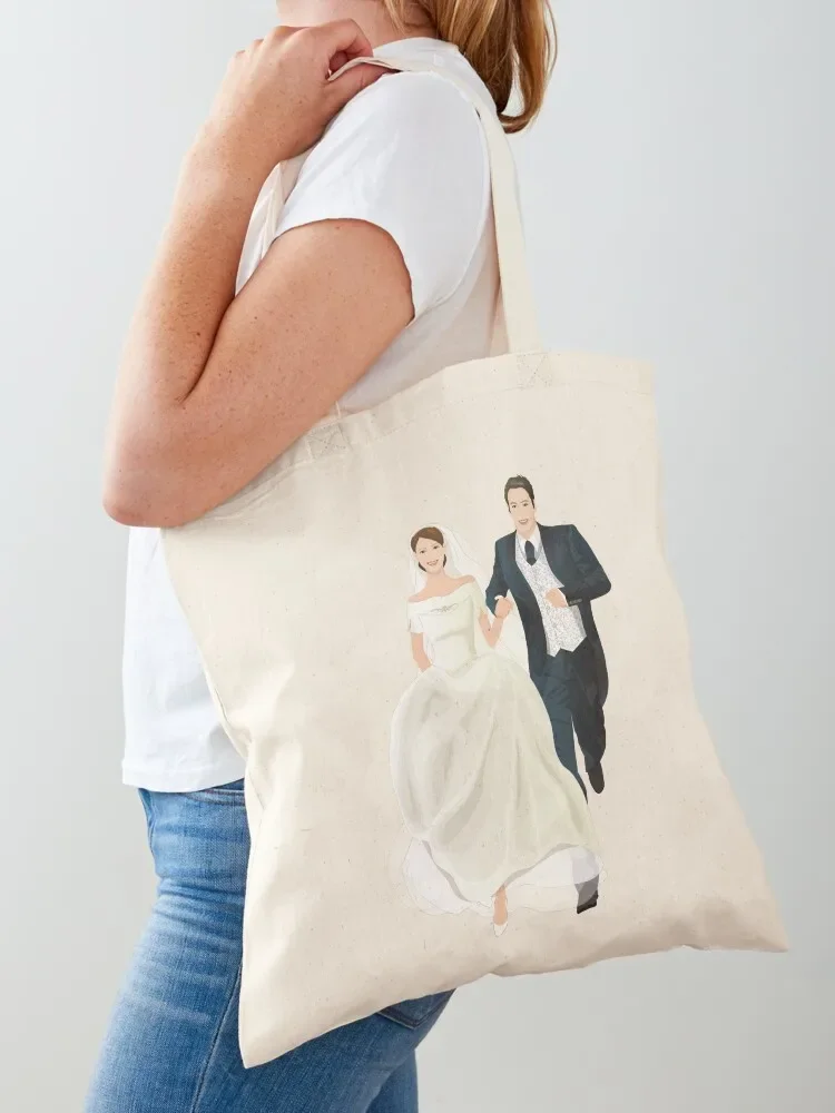 

Wedding Tote Bag reusable shopping bags Canvas shoulder bag Shopper handbag