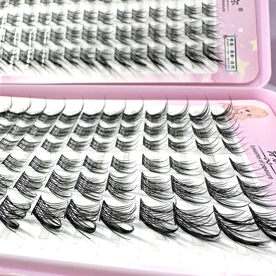 32 Hileras de Pestañas Postizas Tipo Ojo de Zorro Anime, Gran Capacidad, Afiladas y Gruesas, Extensiones Individuales por Segmentos para Agrandar los Ojos 5