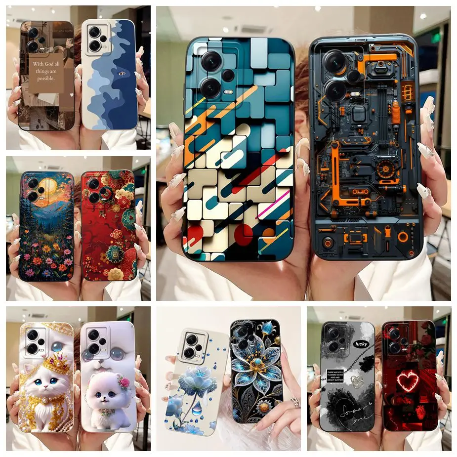 Für Xiaomi Poco X5 Pro 5G Fall Coole Maschine Mode Gemalt Abdeckung Weiche Silikon Fall Für Xiaomi Poco X5 PocoX5 Pro X5Pro 5G Taschen